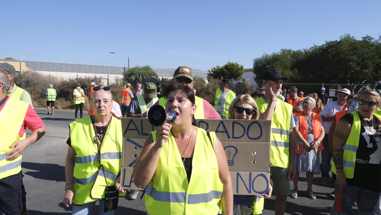 Protesta vecinal el pasado verano en La Cañada.