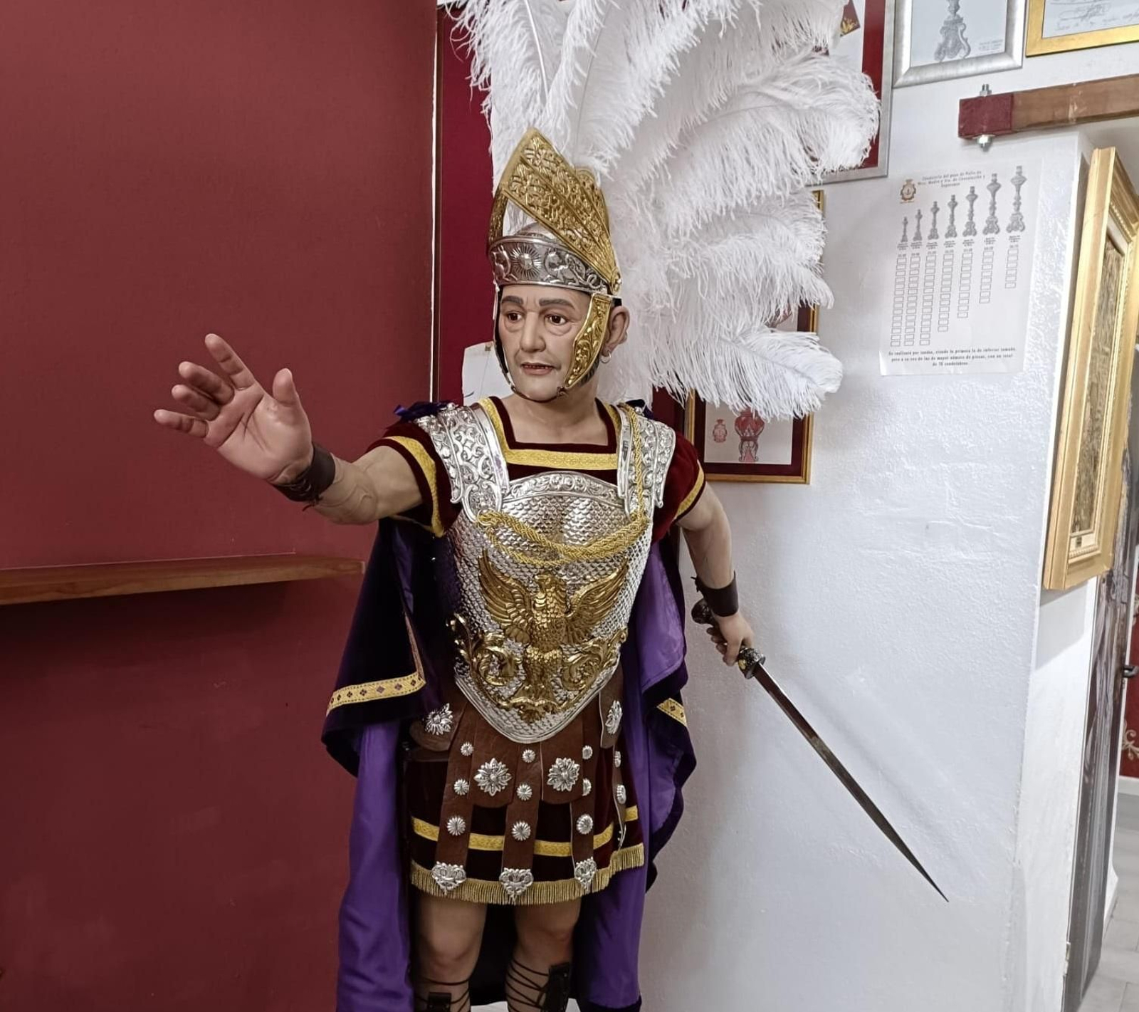 La imagen del nuevo centurión romano.