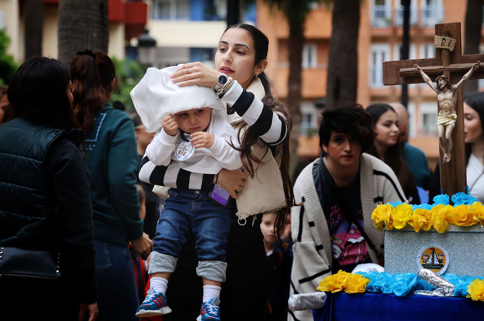 Imágenes de la procesión de la 'Escuela Infantil Mi Pequeño Puerto'