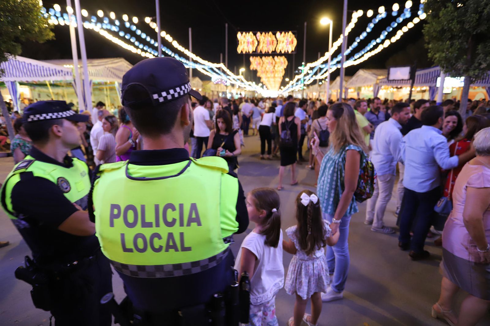 Despliegue policial en las Colombinas de 2019 cuando se produjeron los hechos.