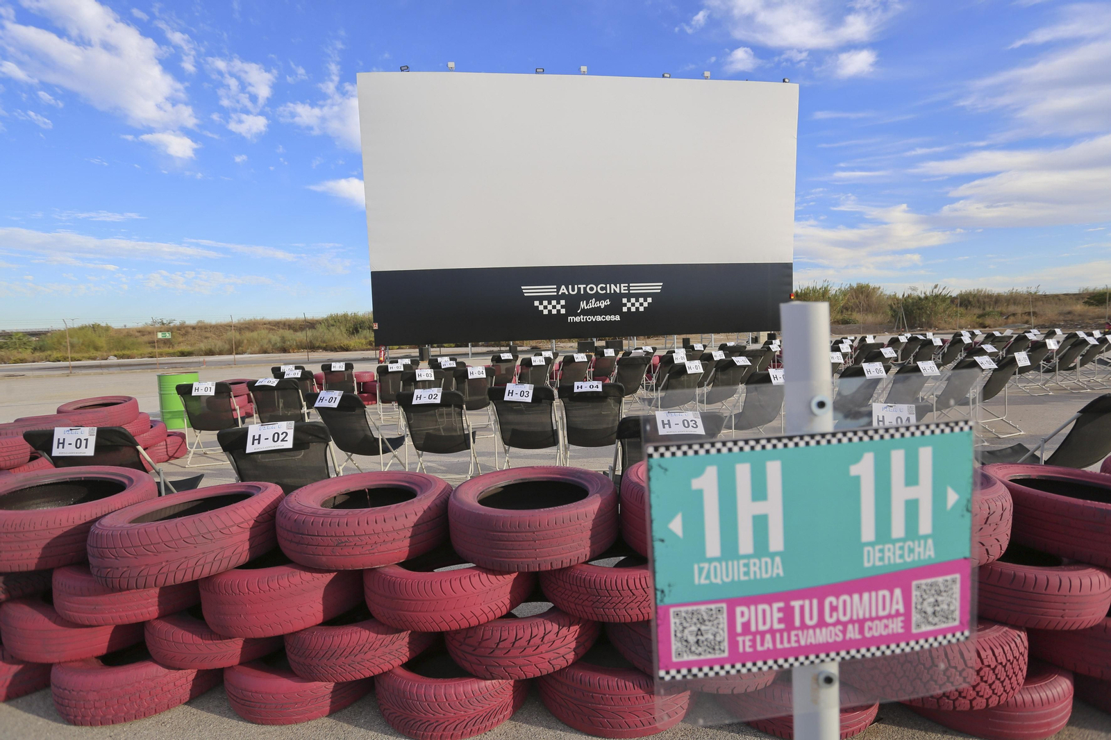 El Autocine Málaga Metrovacesa, en fotos