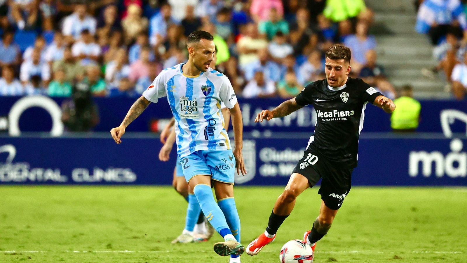 El Málaga CF - Elche, en fotos