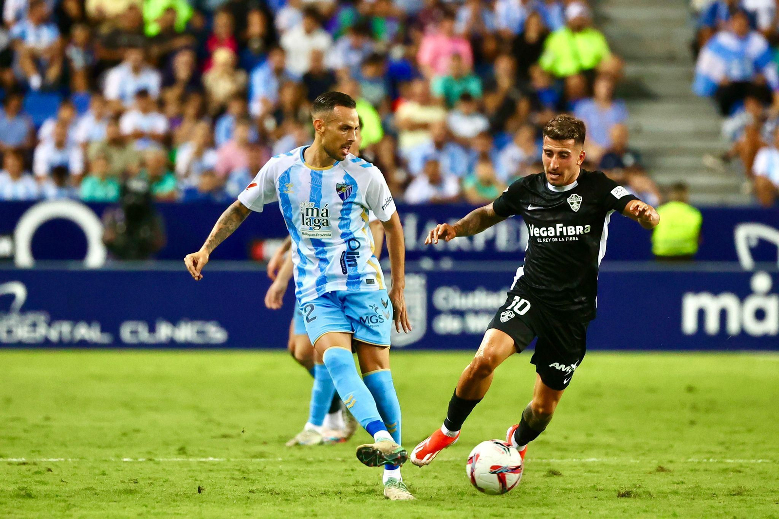 El Málaga CF - Elche, en fotos