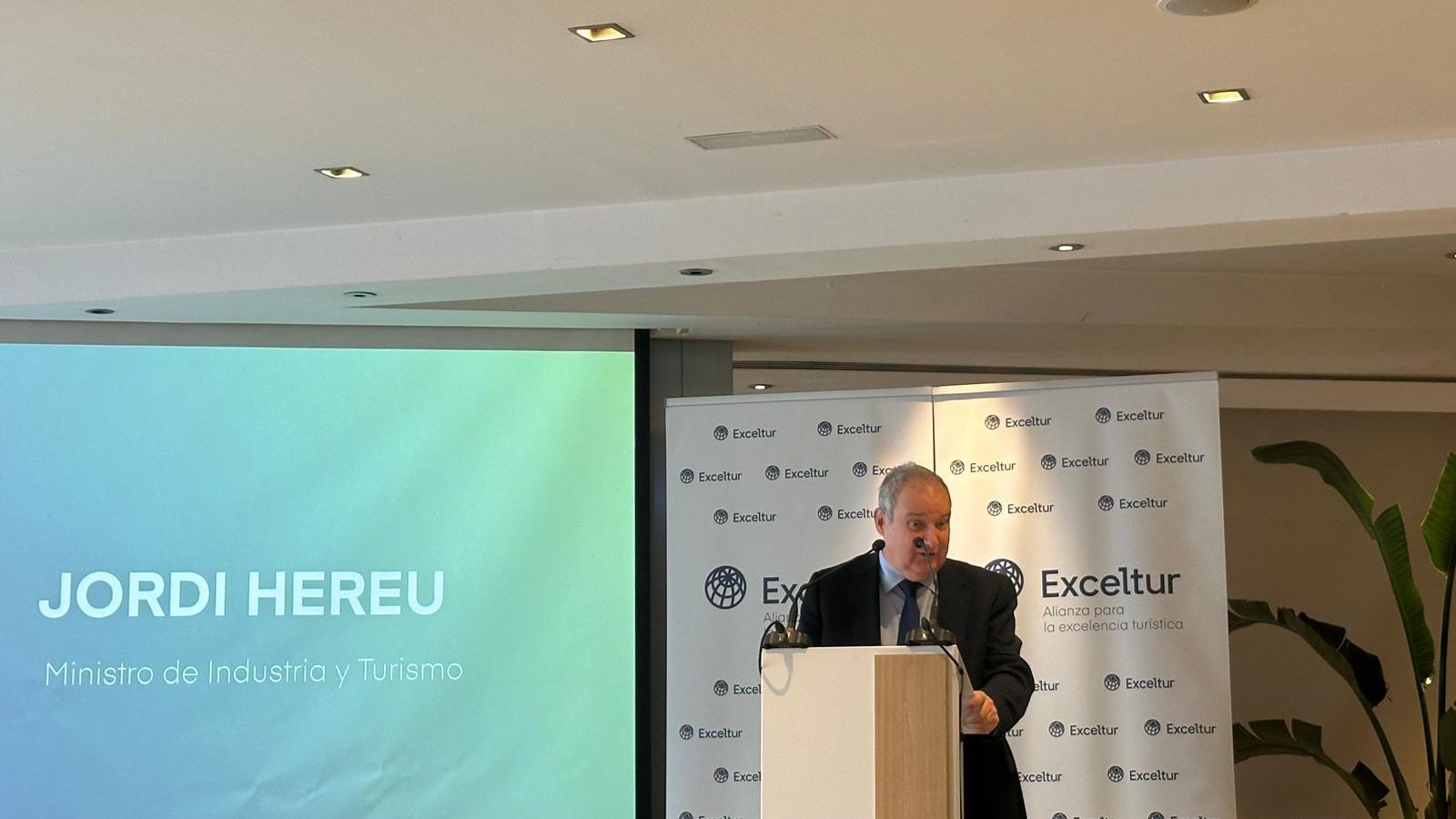 Un momento de la intervención del ministro de Industria y Turismo.