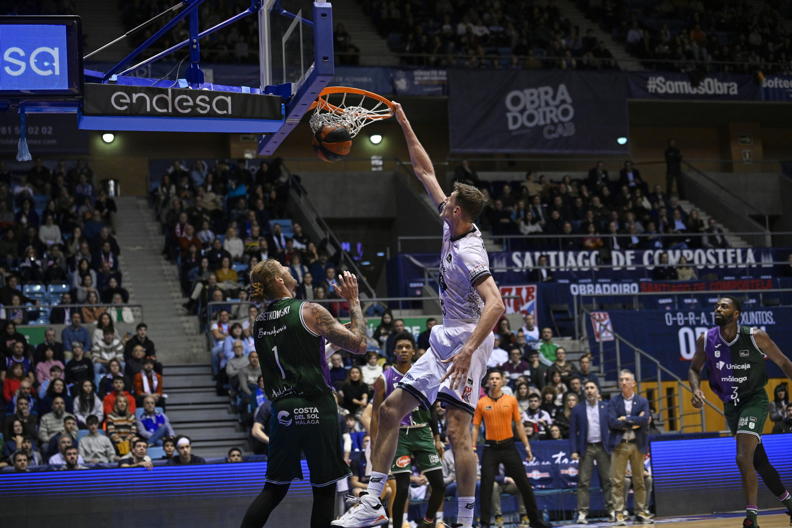 El Obradoiro-Unicaja, en fotos