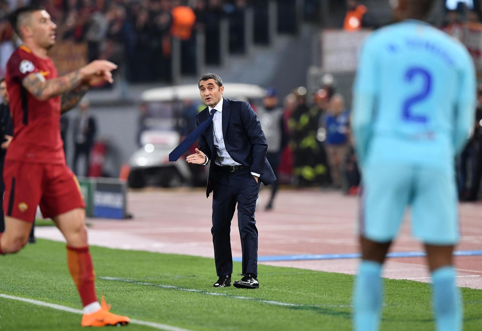 Valverde, en un momento del partido