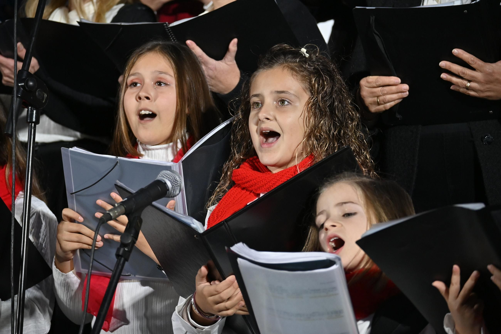 Inauguración de la iluminación navideña en el Paseo de la Ría del Puerto de Huelva 2025