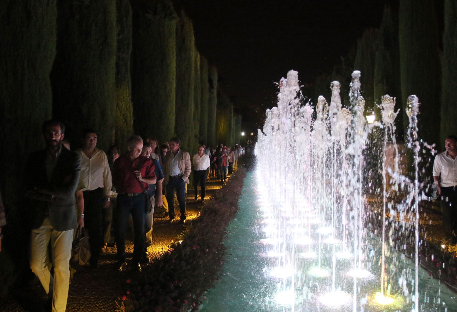 Espectáculo de luz y sonido en el Alcázar de los Reyes Cristianos.