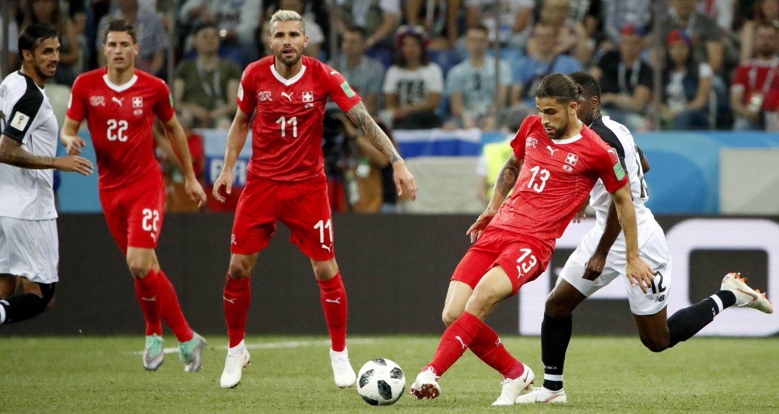 Las imágenes del Suiza-Costa Rica