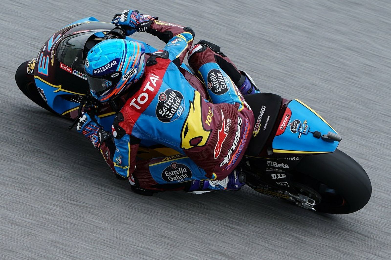 Álex Márquez, rodando en Sepang, donde aspira a proclamarse campeón del mundo.