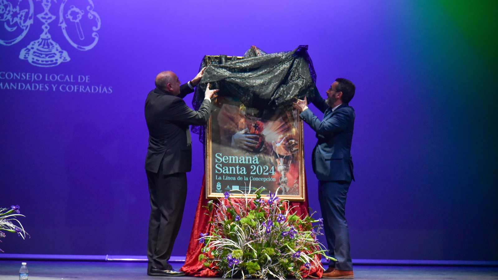 La presentación del cartel de oficial de la Semana Santa de La Línea 2024, en imágenes