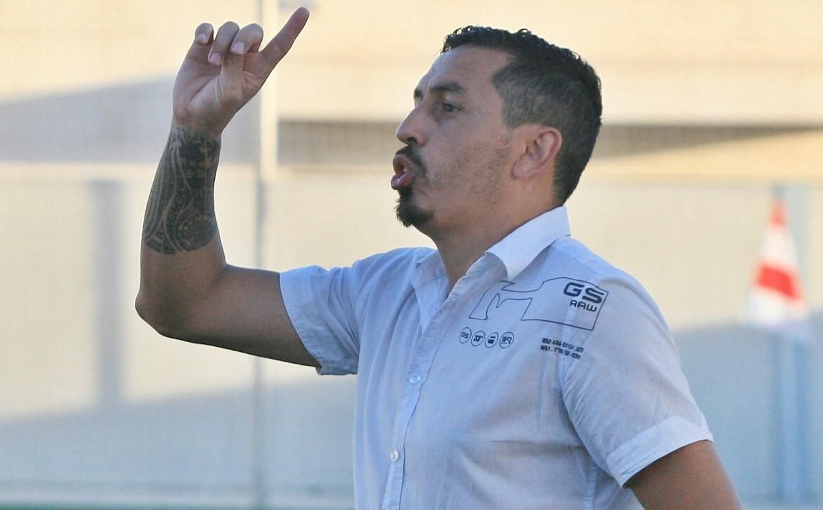 Ariel Montenegro, en un partido con el Ciudad Jardín.