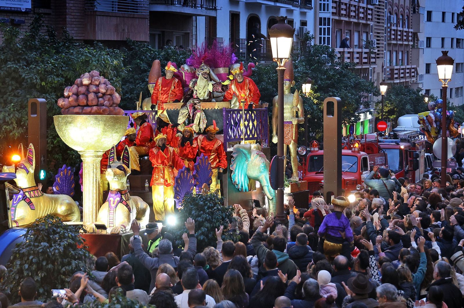 Cabalgata de los Reyes Magos en Huelva el año pasado.