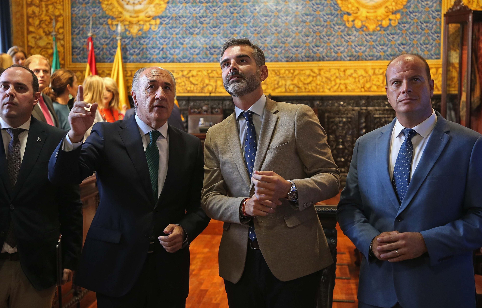 Imágenes de la visita institucional de Ramón Fernández - Pacheco al Ayuntamiento de Algeciras