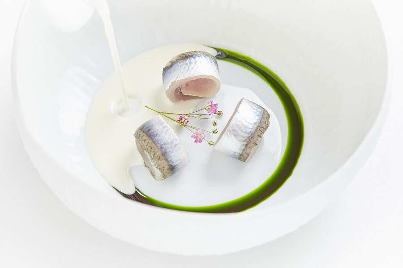 Plato de menu degustación.