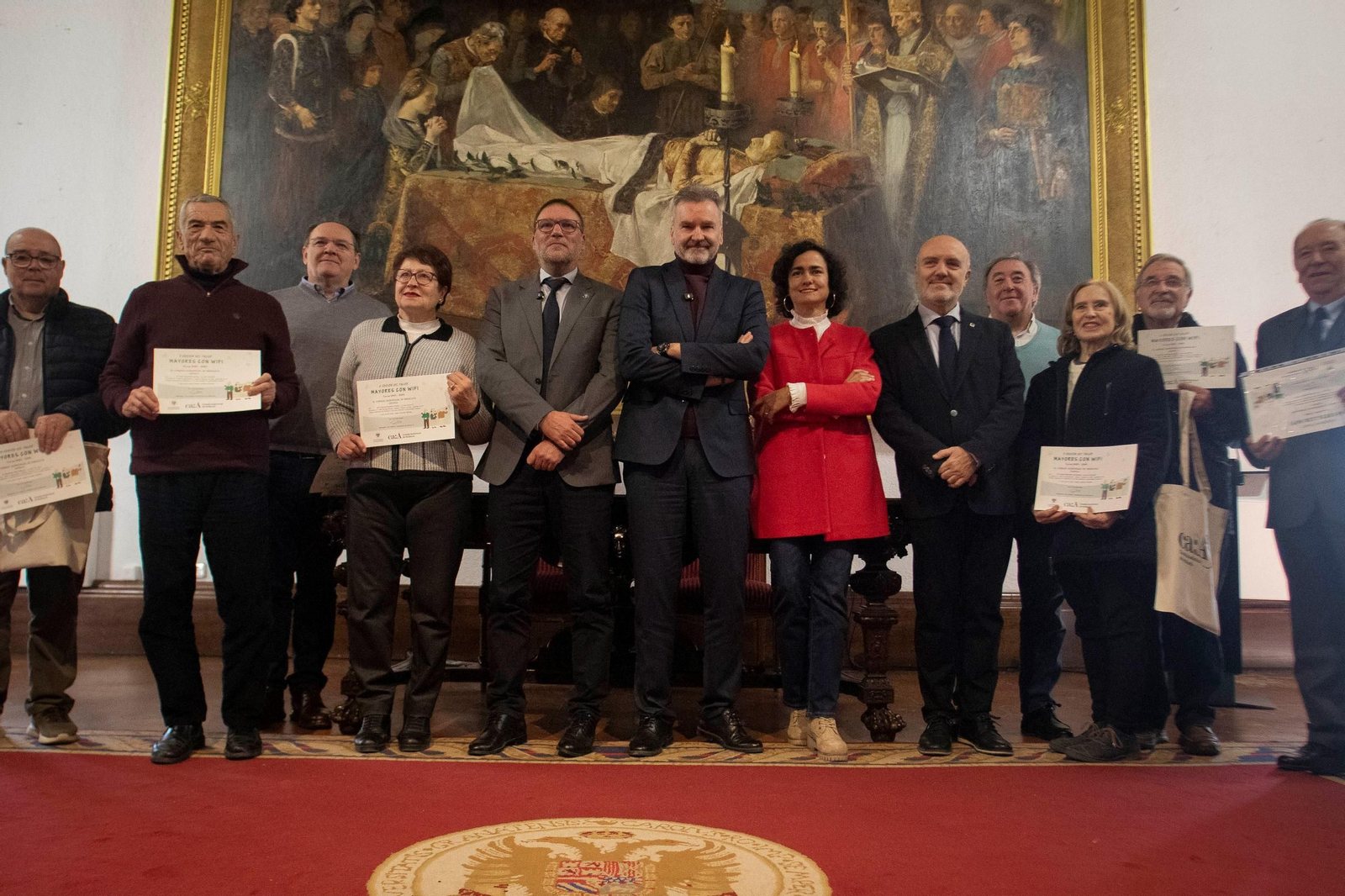 Entrega de diplomas del programa Mayores con Wifi en el Hospital Real.