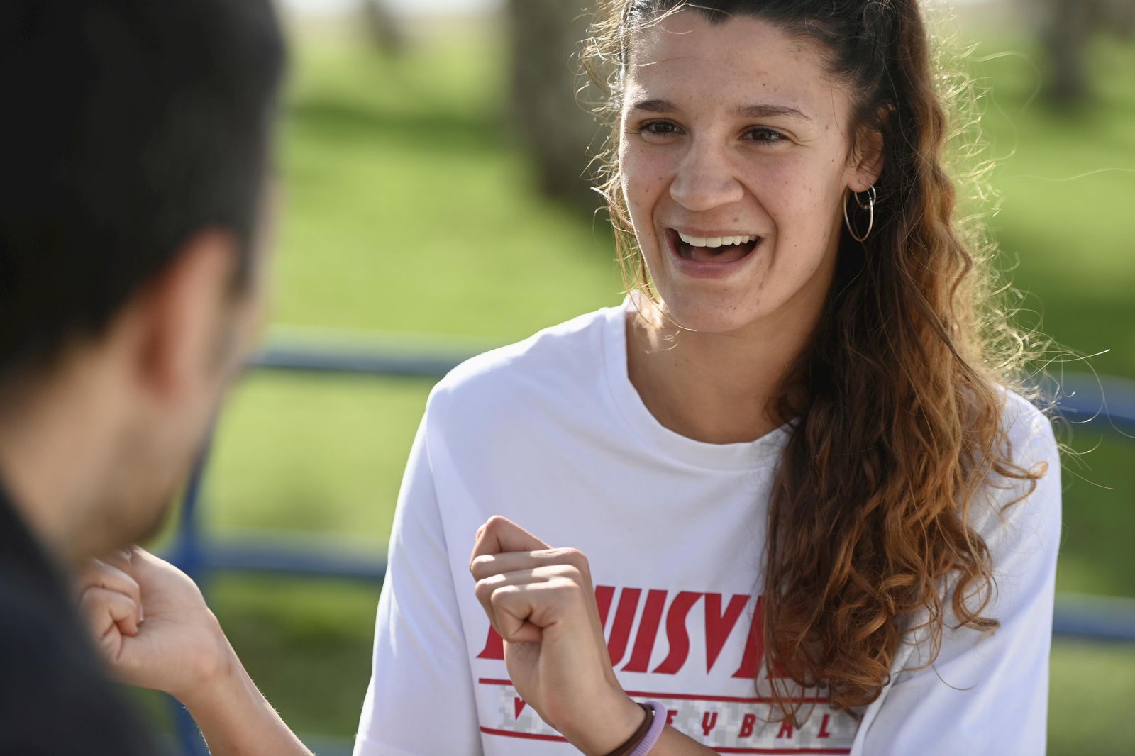 Raquel Lázaro, jugadora malagueña de voleibol