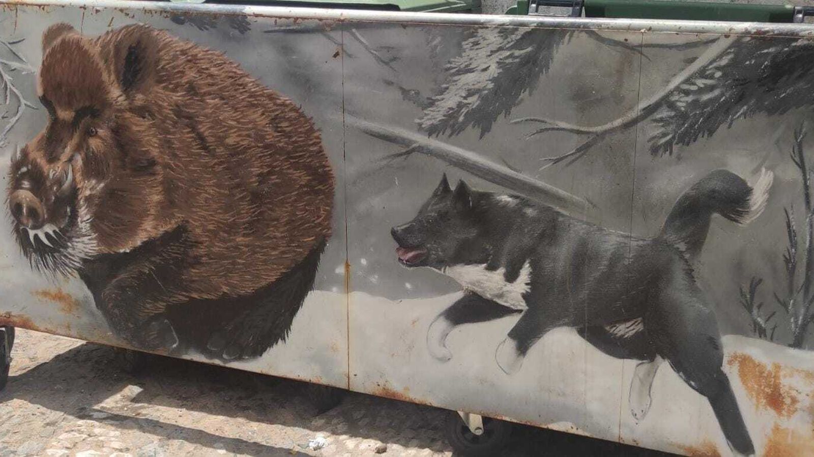 Arte en los contenedores de Santa Ana la Real