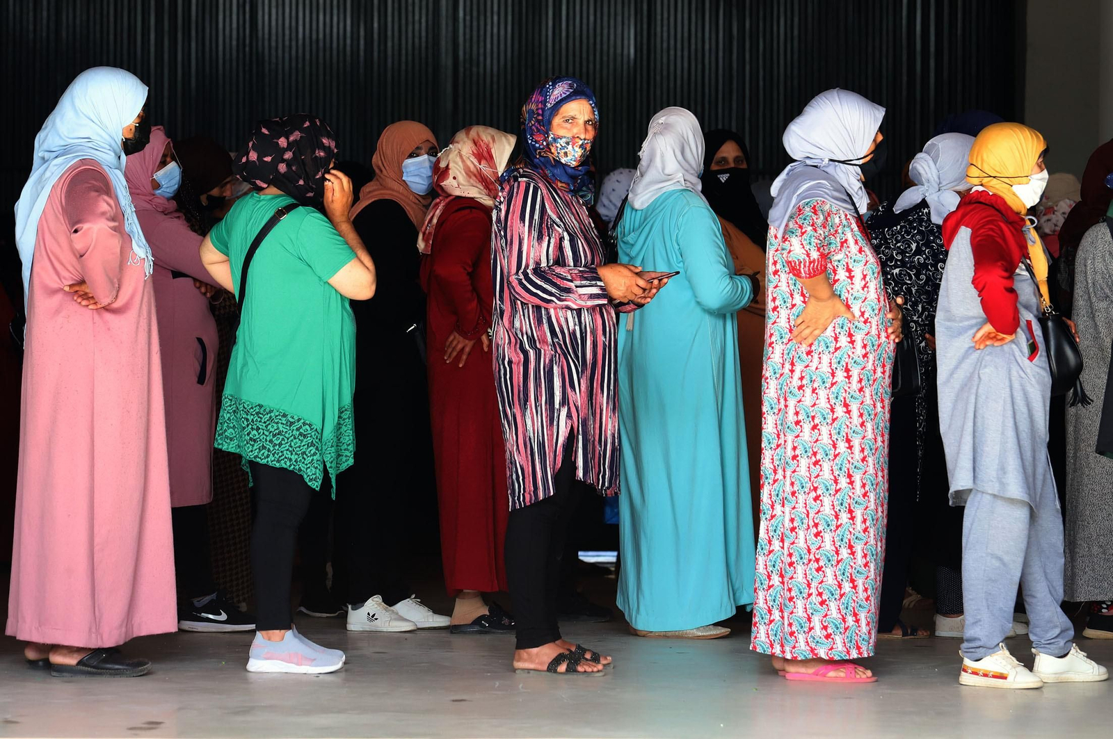 Temporeras llegadas en una campaña anterior a la provincia de Huelva.