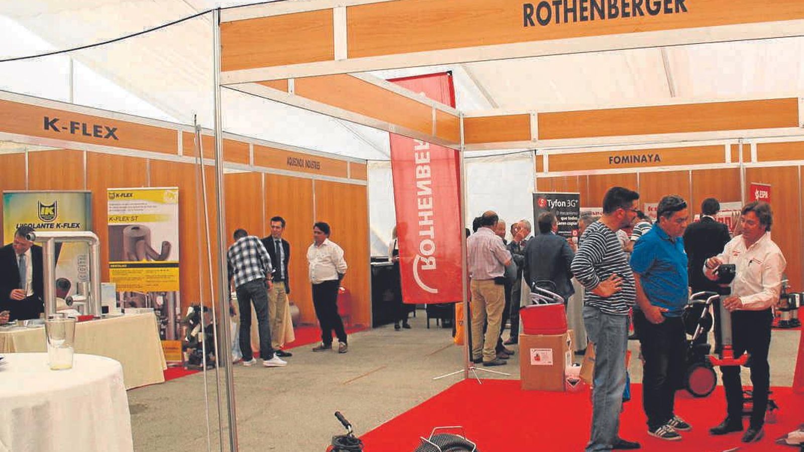 Un momento de la última feria de fontanería, celebrada en Tubesan.