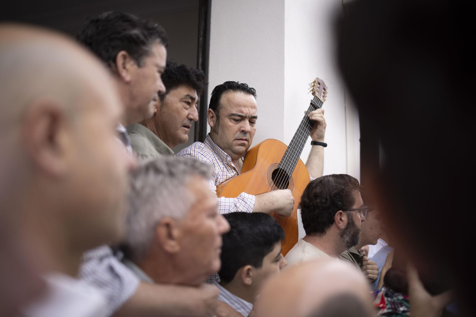 El sentimiento rociero se refleja en la cara de los almonteños.