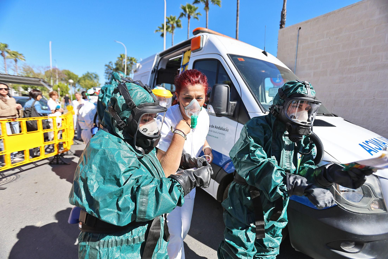 Imágenes del Simulacro de atención a víctimas de una potencial catástrofe tecnológica