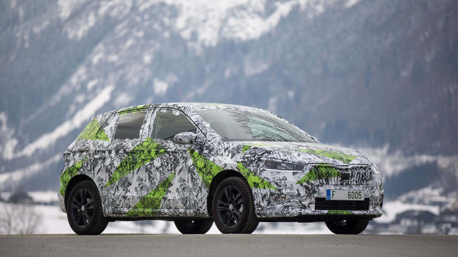 El nuevo Fabia, camuflado.