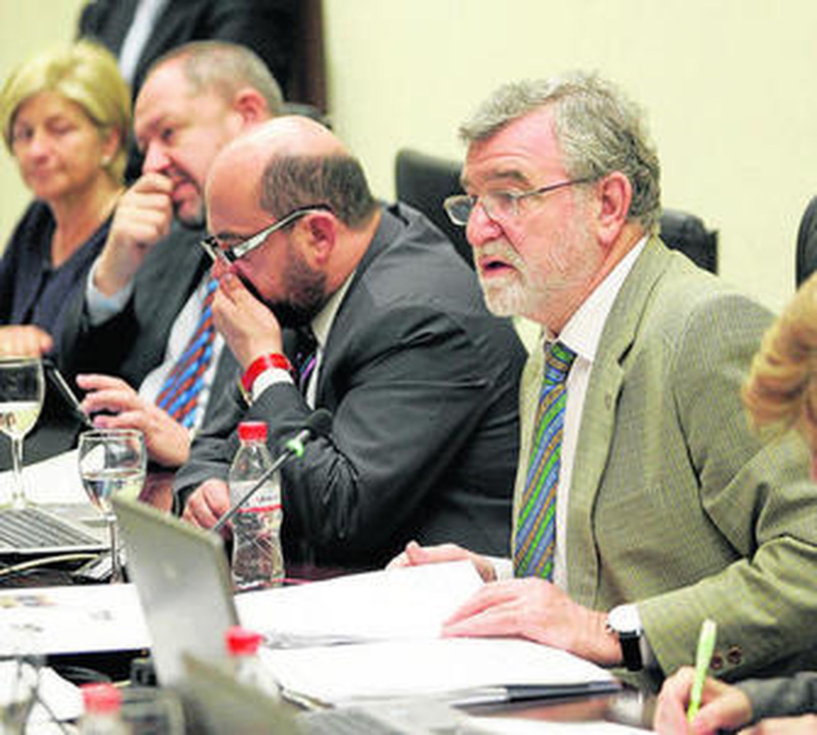 El rector de la UCO, José Manuel Roldán Nogueras, durante un consejo de gobierno.