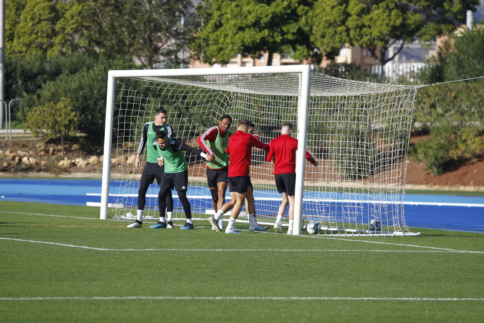 Fotogalería del entrenamiento del Almería previa al partido ante el Numancia
