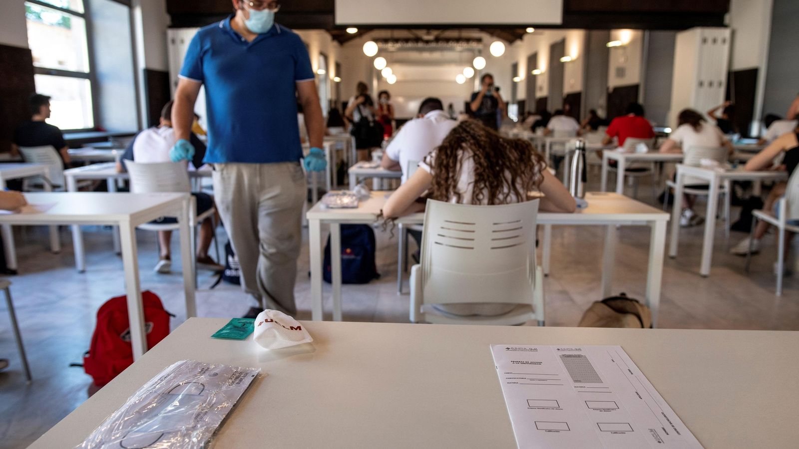 Aulas cumpliendo las normas de higiene y seguridad.