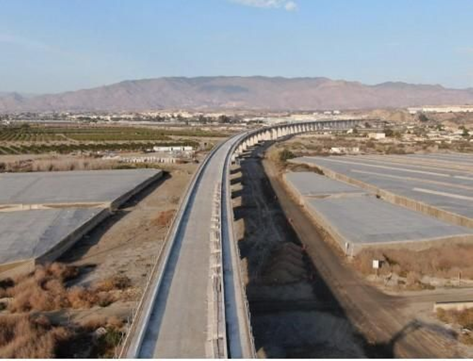 Viaducto del Andarax, una de las obras del AVE en Almería.