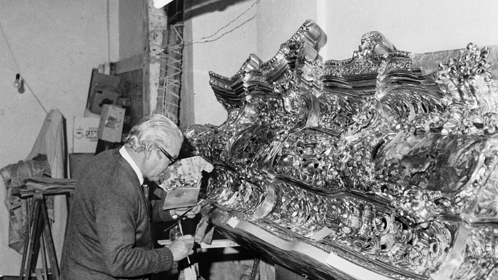 Uno de los trabajos realizados por el dorador Manuel Calvo Camacho.