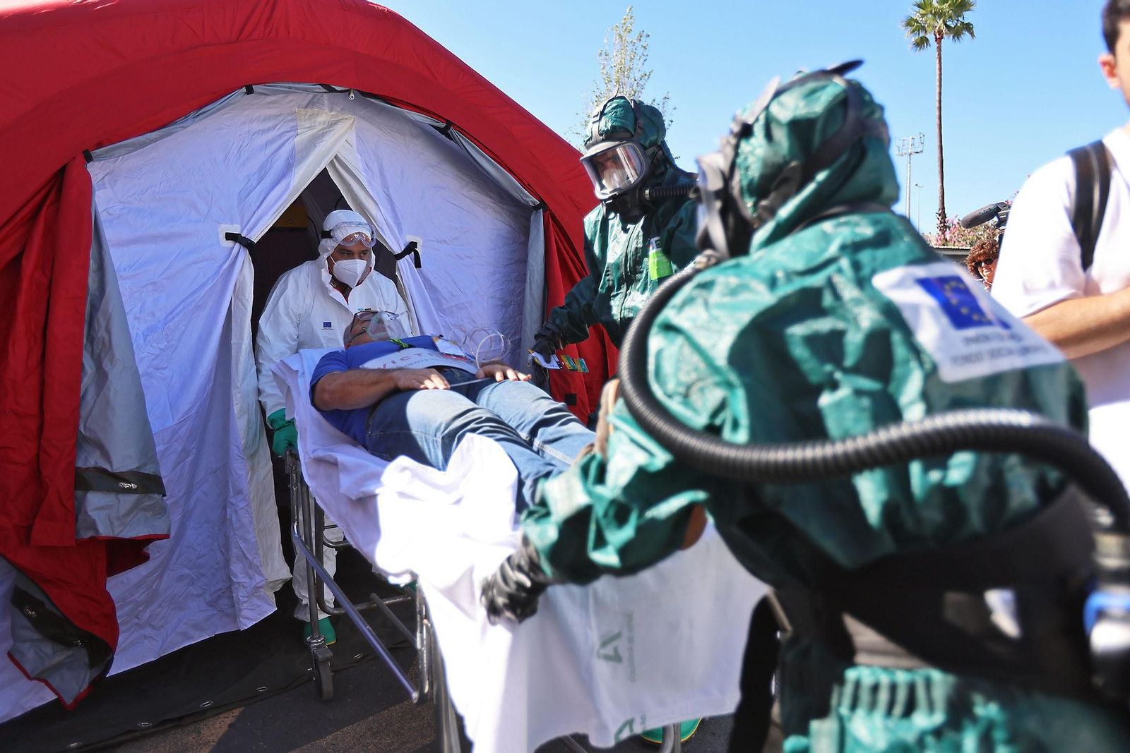 Imágenes del Simulacro de atención a víctimas de una potencial catástrofe tecnológica