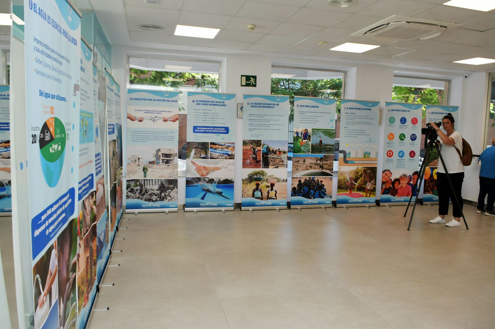 Los paneles que conforman la exposición.