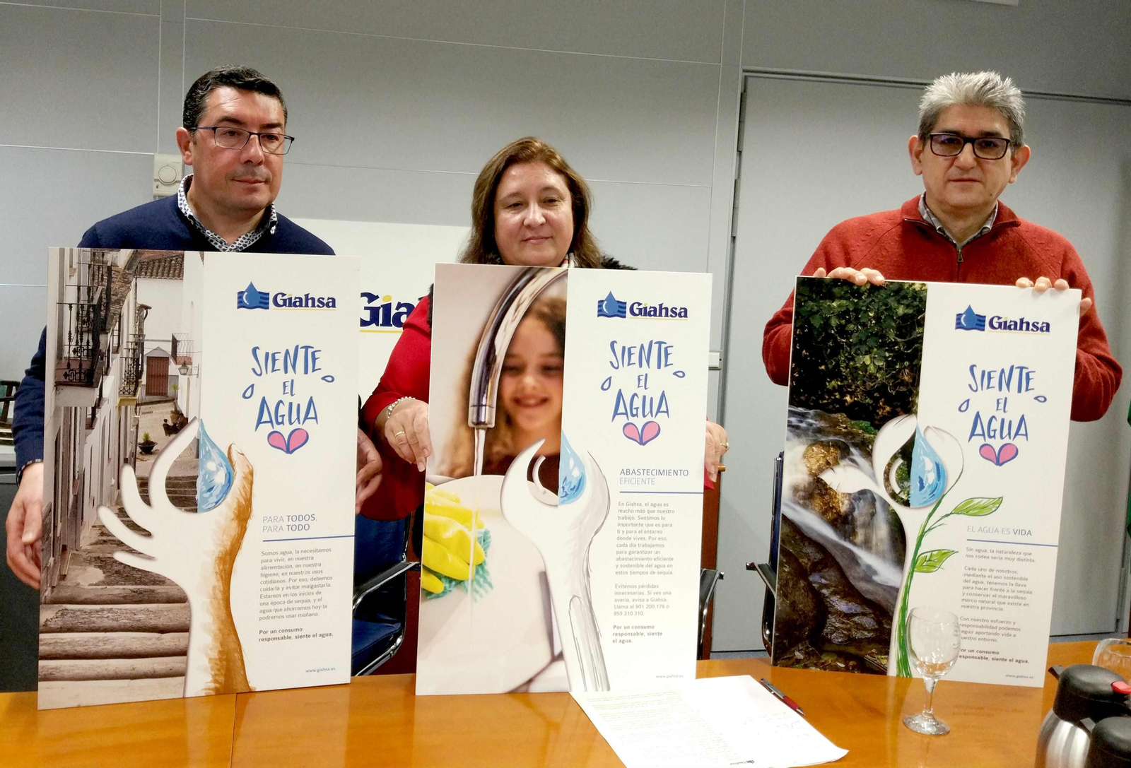 Manuel Domínguez, Laura Pichardo y Juan Ignacio Tomico presentaron ayer la campaña.