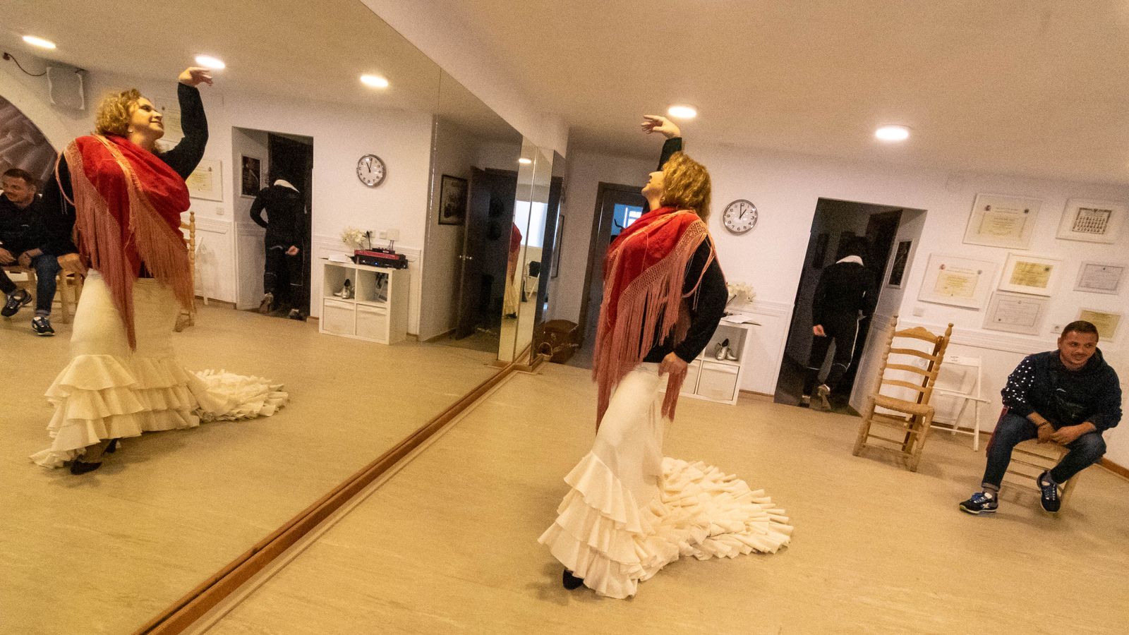 Las fotos del ensayo del ultimo espectaculo de Mónika Bellido