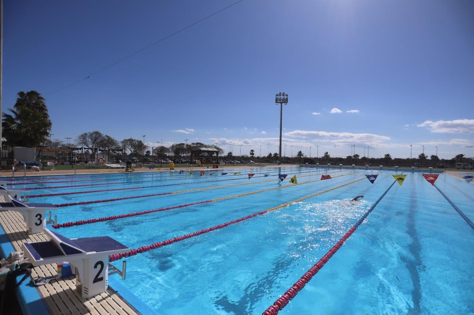 La reapertura de la piscina de 50 metros de Inacua, en imágenes