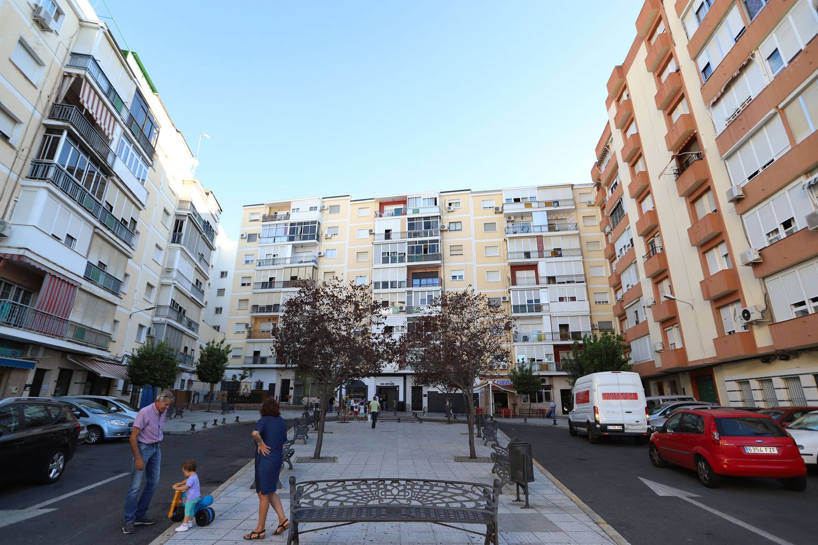 La plaza de los Dolores de Huelva, donde sucedieron los hechos.