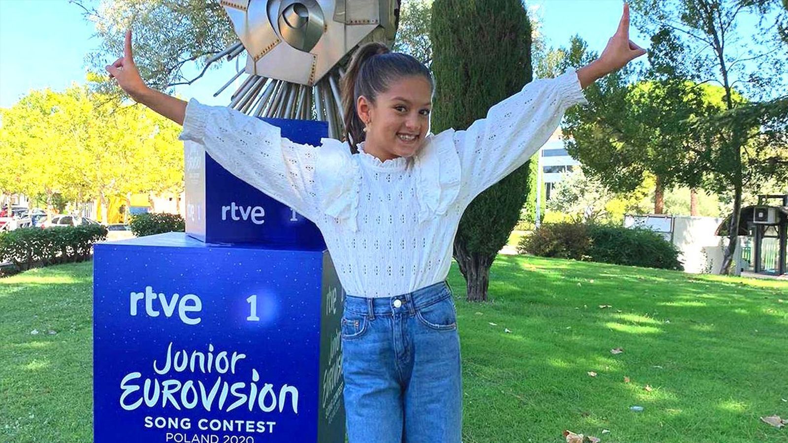 Soleá, en las fotos oficiales de esta edición de Eurovisión Junior.