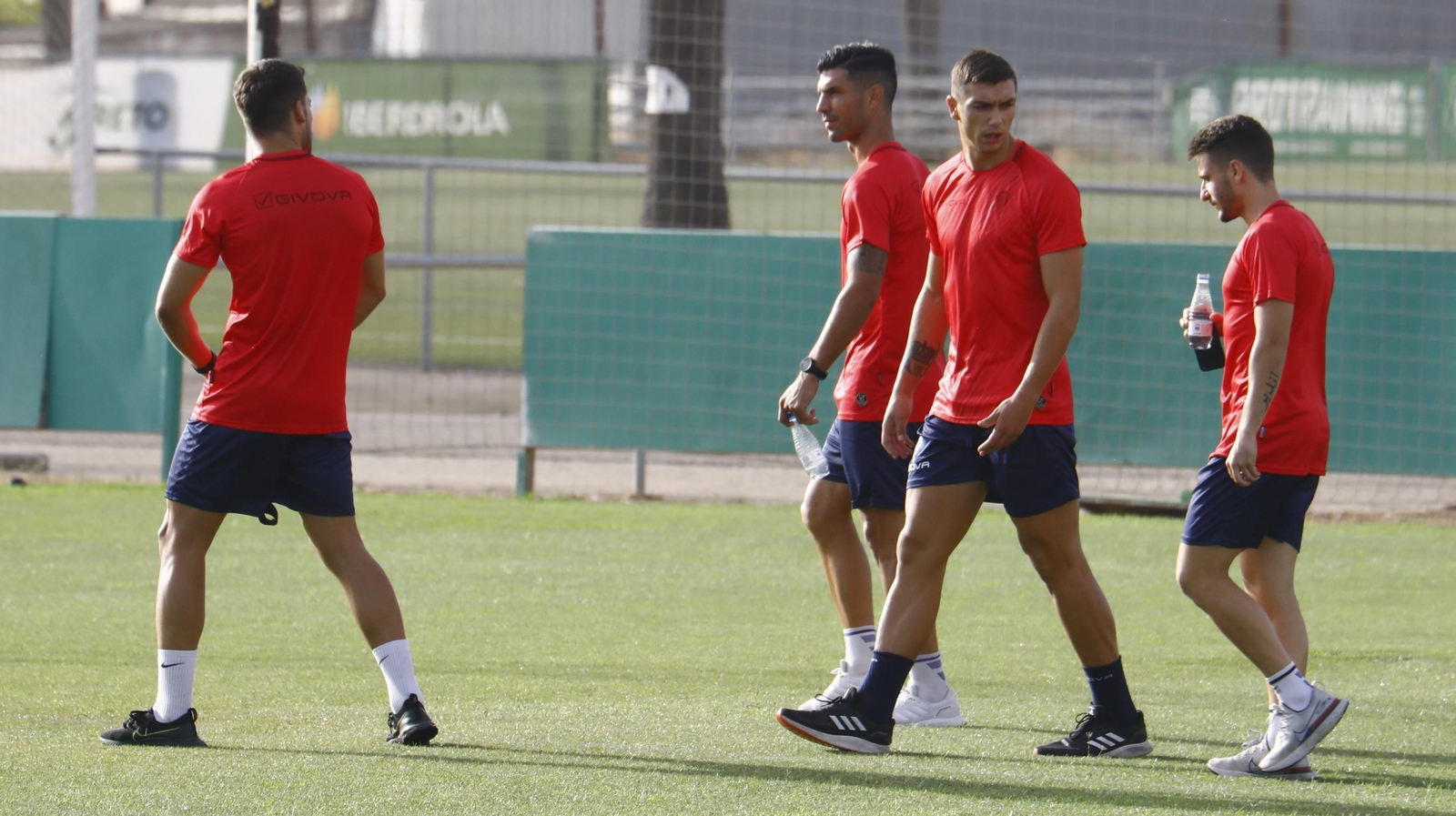 José Alonso, Willy, Adrián Fuentes y Ekaitz Jiménez, en la Ciudad Deportiva.