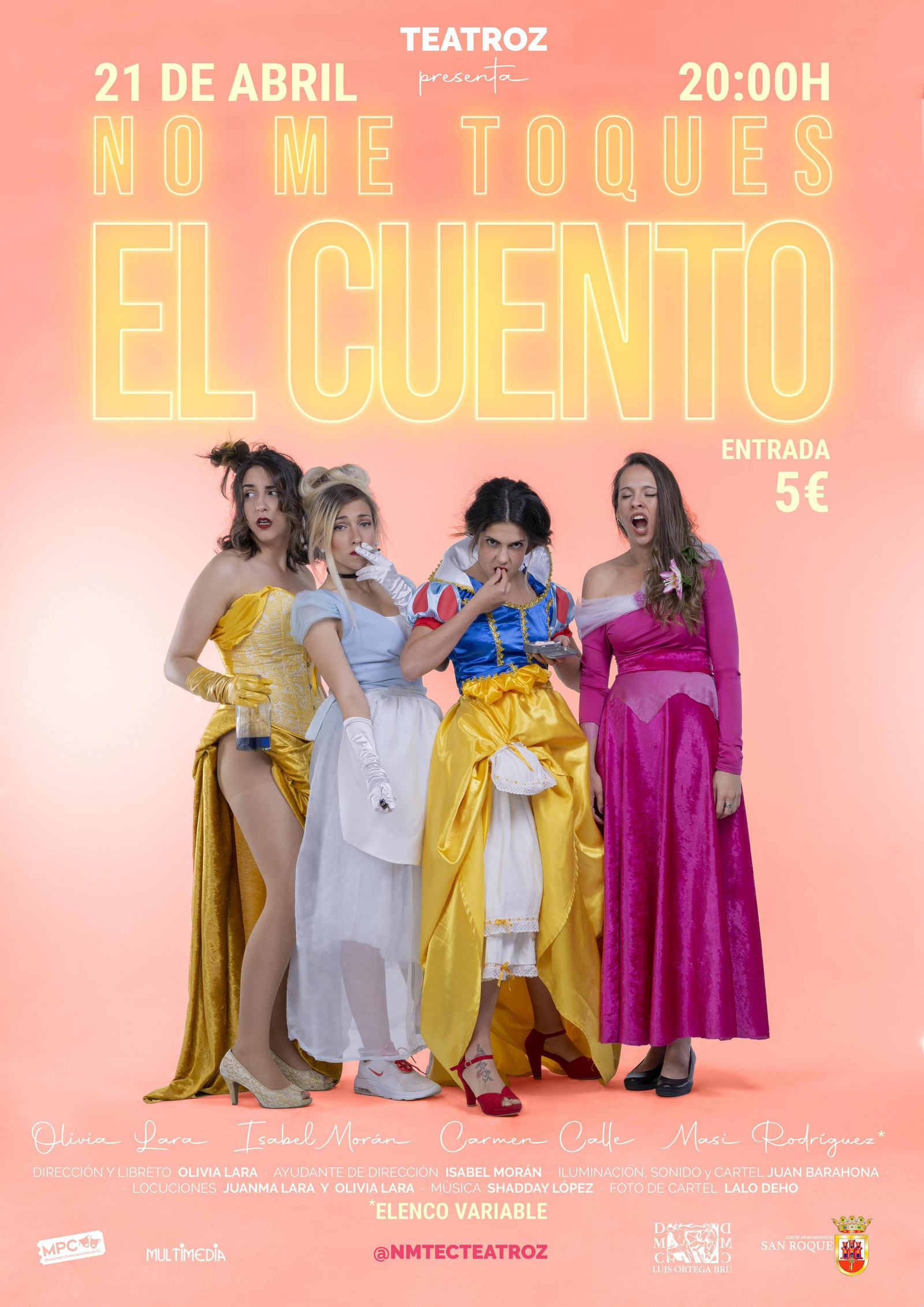 Cartel No me toques el cuento