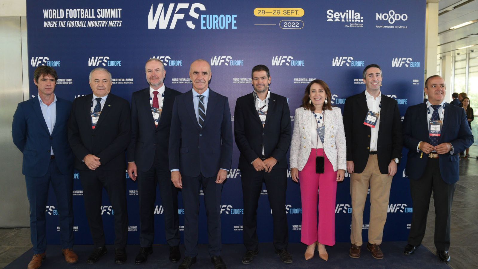 Ramón Alarcón y Rafael Gordillo, representación del Betis en el WFS.