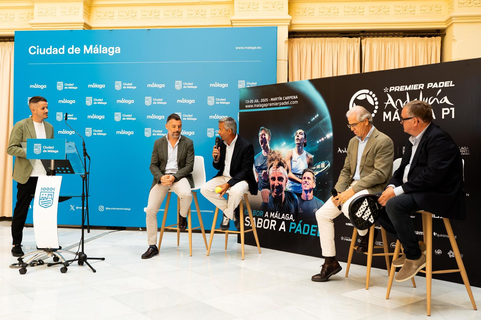 El Premier Padel de Málaga fue presentado: fotos del evento