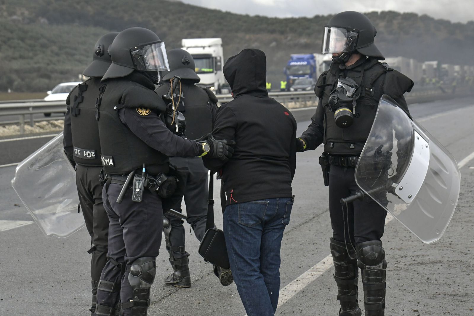 Una de las detenciones en Huétor Tájar