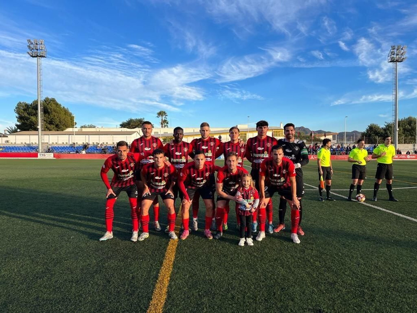 El once inicial del Atlético Pulpileño en el último encuentro liguero.