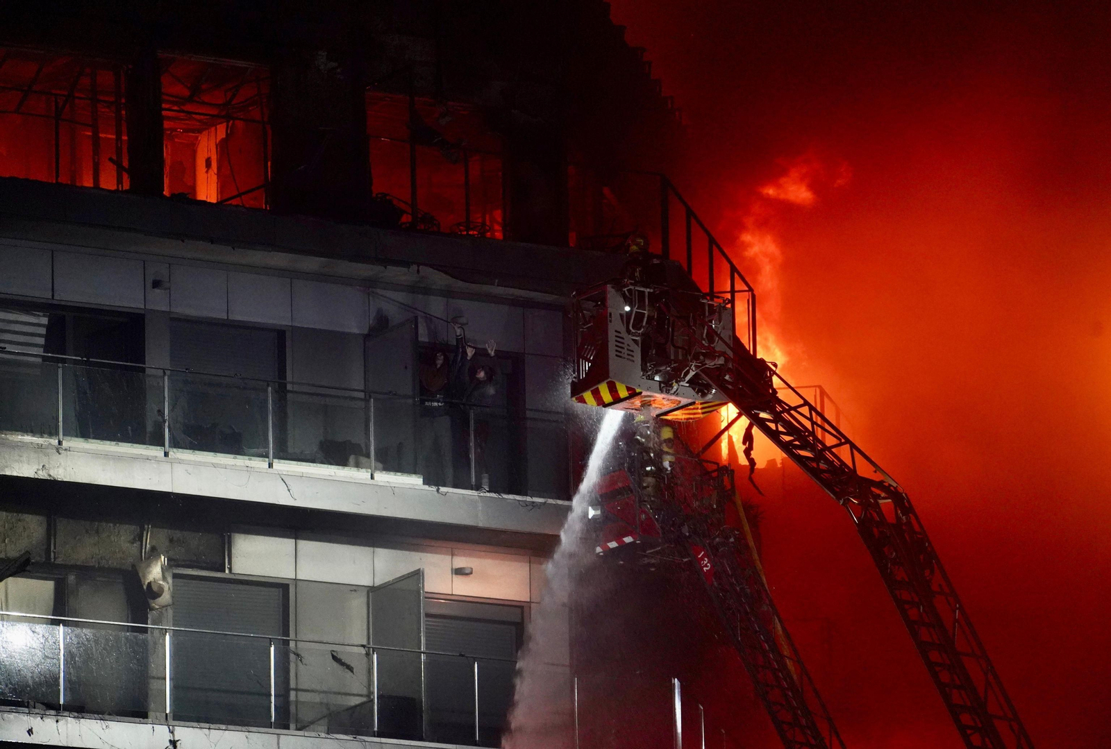 Imágenes del incendio en Valencia Imágenes del incendio en Valencia