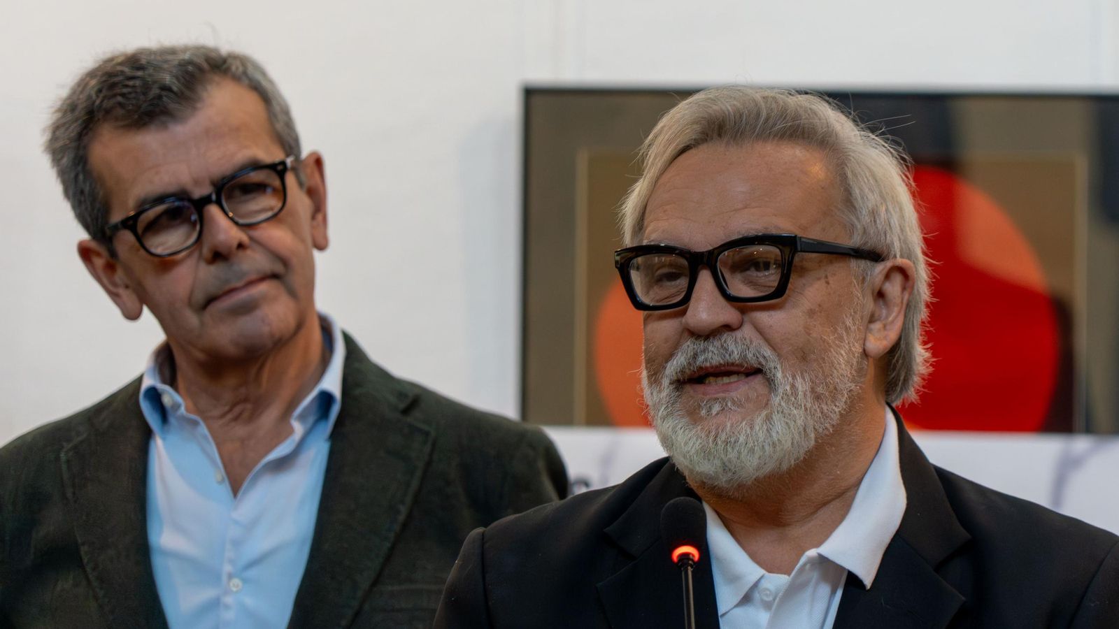 El actor Enrique del Pozo durante su discurso de presentación.
