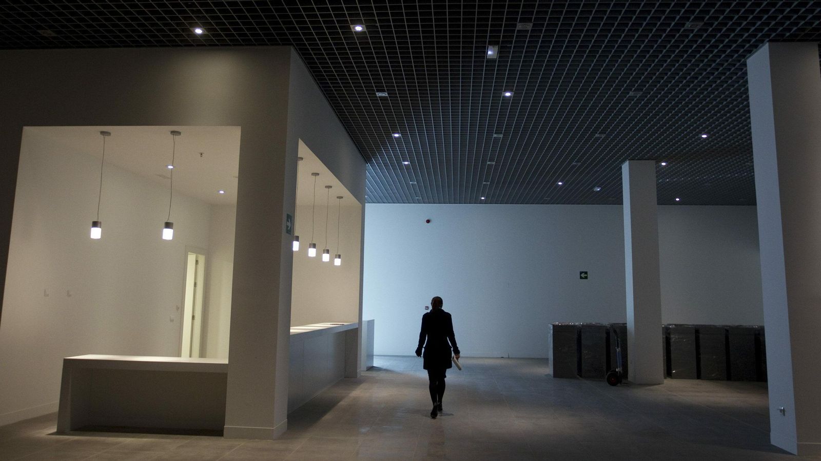 Interior del fallido Museo de las Gemas, en Tabacalera.