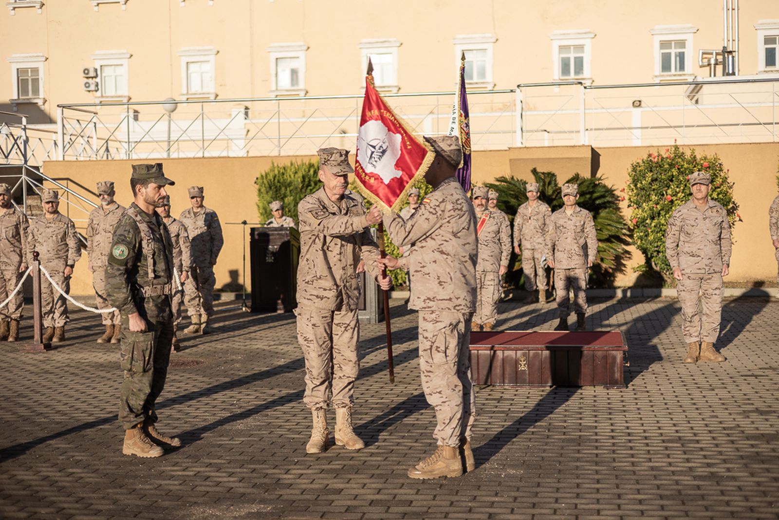 Bienvenida a los infantes de marina desplegados en Rumanía
