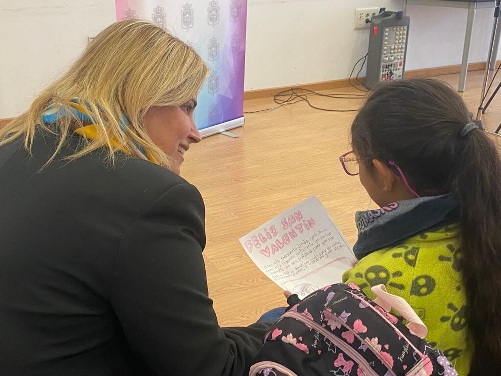 La concejal de Derechos Sociales, Nuria Gutiérrez, en la actividad en La Chana.